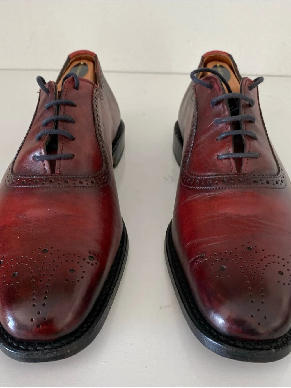 Allen Edmonds polished burgundy